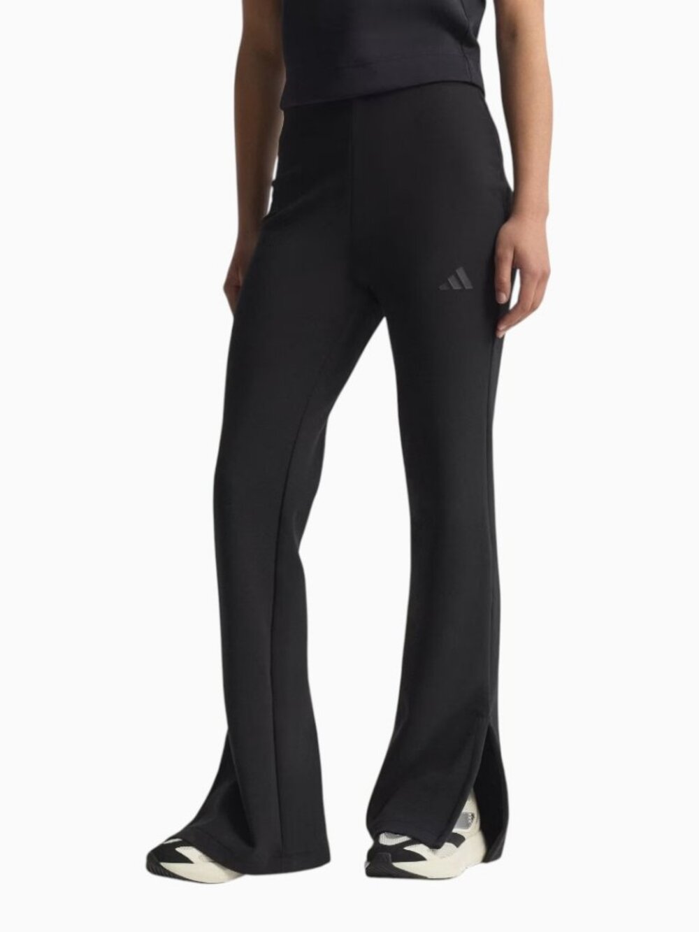 NWT ADIDAS SOFT LUX FLARED PANTS BLACK SIZE XL